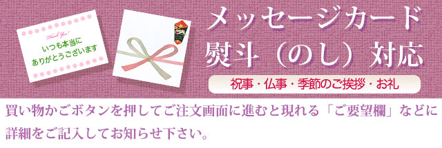 各種熨斗（のし）にも対応（内熨斗）