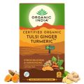 オーガニック インディア トゥルシー ジンジャーターメリックティー 25袋 [Organic India Tulsi Ginger Turmeric Tea]