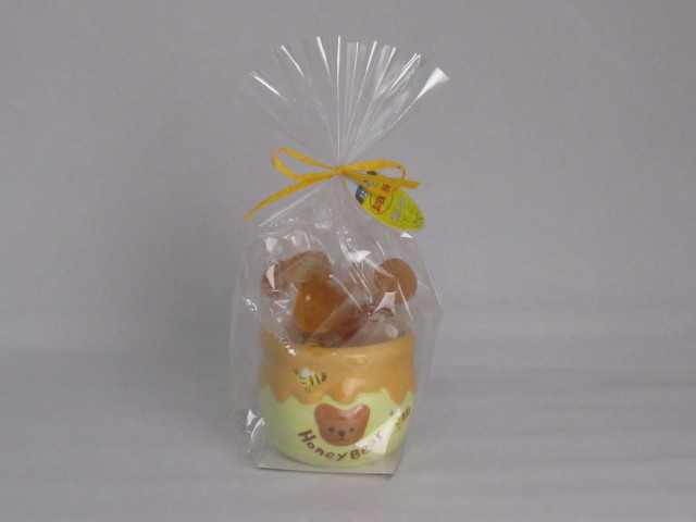 菜の花はちみつ手作り飴 容器入 10個 横浜町産菜の花蜂蜜使用