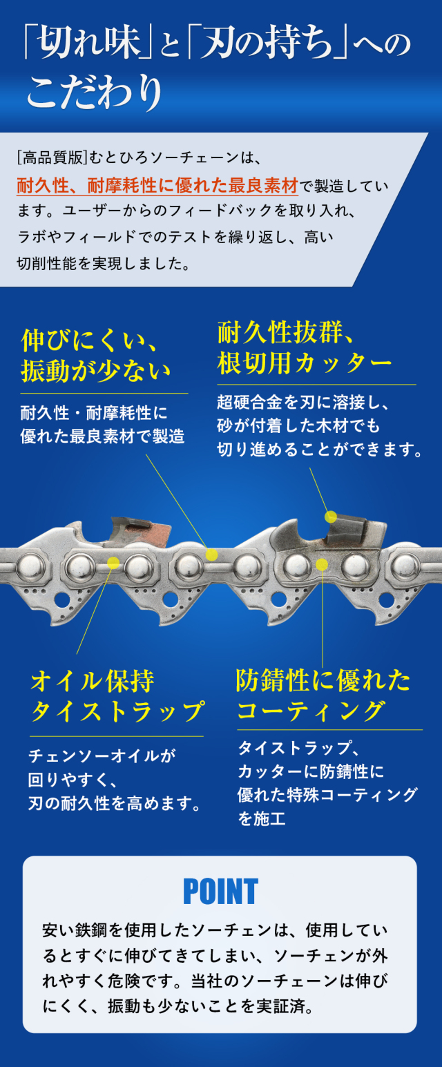 こだわり 21CT むとひろ ソーチェーン