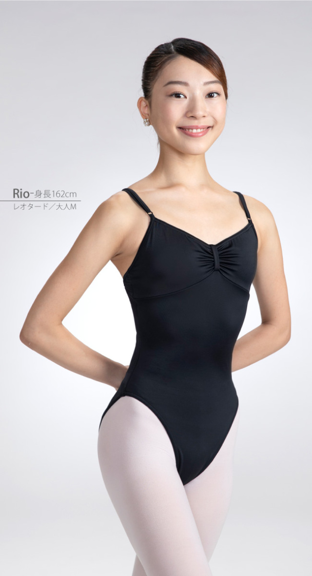 ハイレグ仕様ライクラ素材リボンパッセ バレエ レオタード 子供 大人 日本製 3年保証付