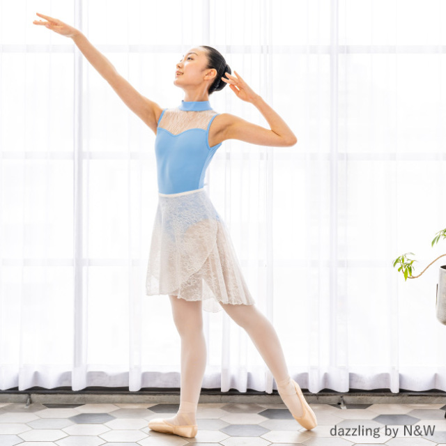クリスタル　レース　大人　ジュニア　バレエ　レオタード　日本製レオタード　バレエ用品　バレエ専門　サヨリ