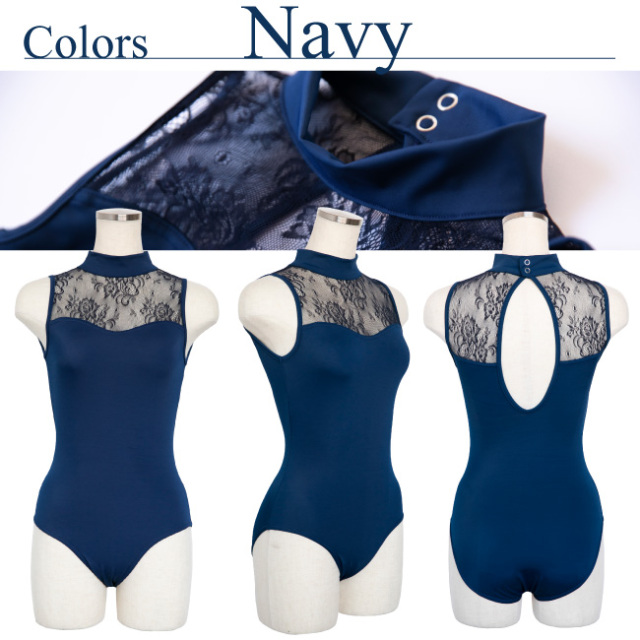 ブラッククリスタル　レース　大人　ジュニア　バレエ　レオタード　日本製レオタード　バレエ用品　バレエ専門　バレエ　サヨリ