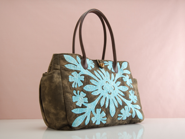 ハワイアンキルト　レッスンバッグ