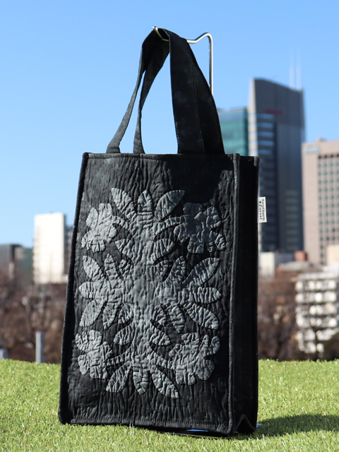 ハワイアンキルトバッグ　ハイビスカス