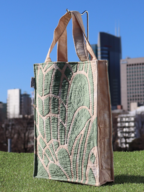 ハワイアンキルトA4バッグ　ティキ