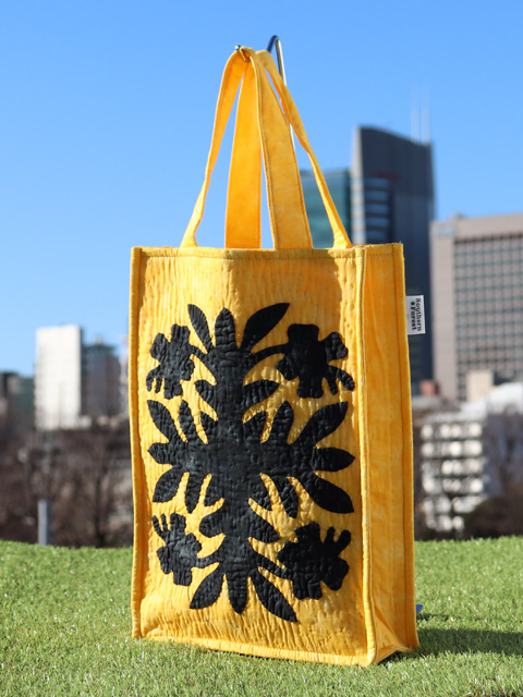 ハワイアンキルトバッグ　ハイビスカス