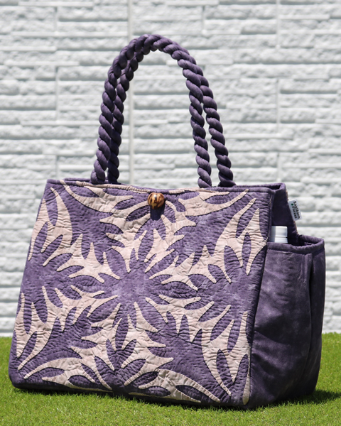 ハワイアンキルトバッグ　シダ