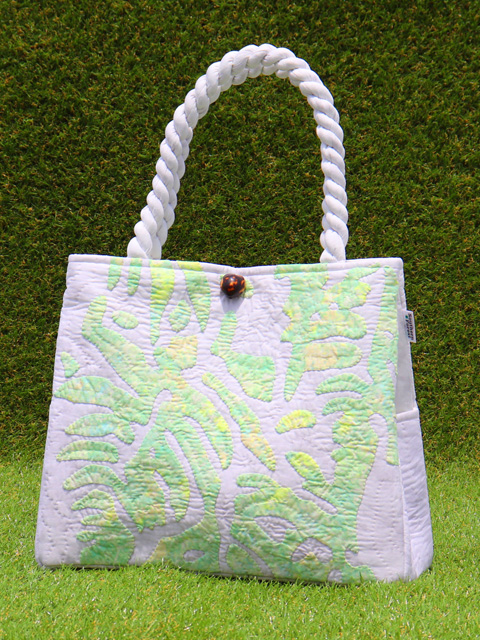 ハワイアンキルトバッグ　シダ