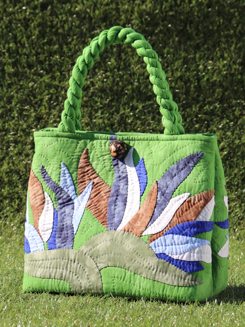 ハワイアンキルトバッグ　バーズオブパラダイス