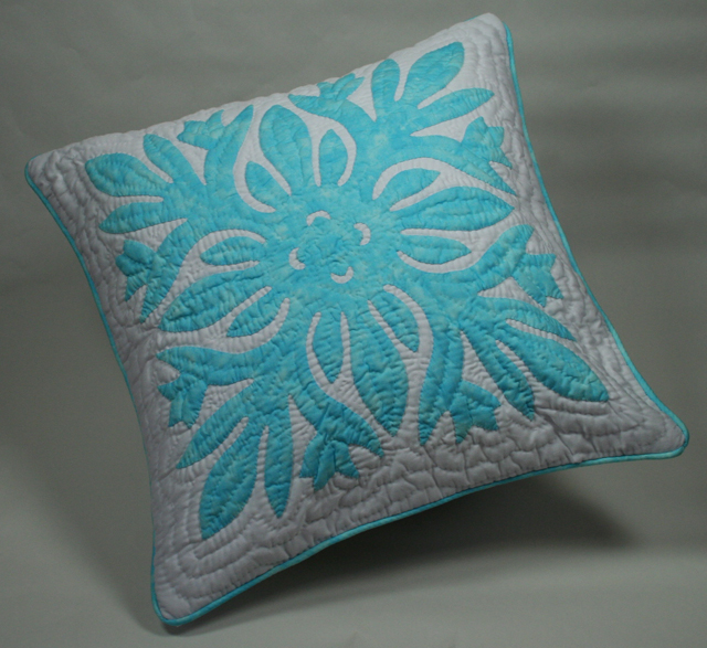 クッションカバー、S、スモールサイズ、バーズオブパラダイス、バステルブルー、ホワイト