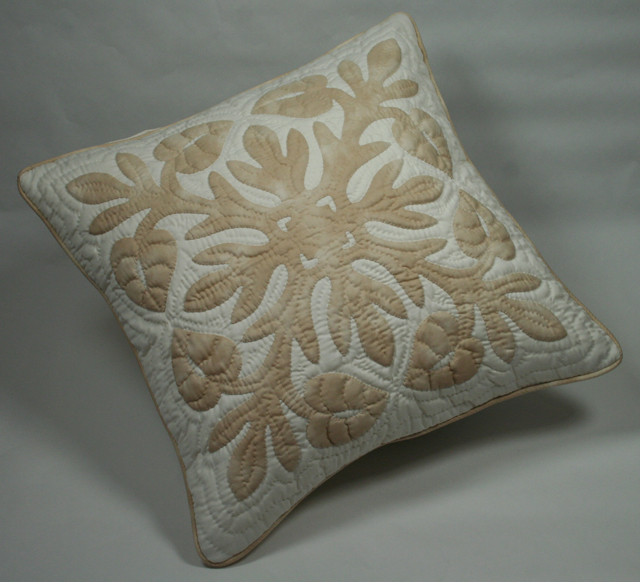 クッションカバー、S、スモールサイズ、アンスリウム、ベージュ、オフホワイト