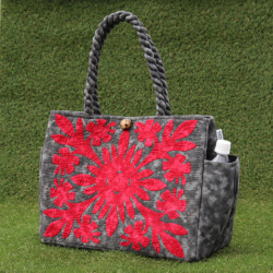 ハワイアンキルトレッスンバッグ　ハイビスカス