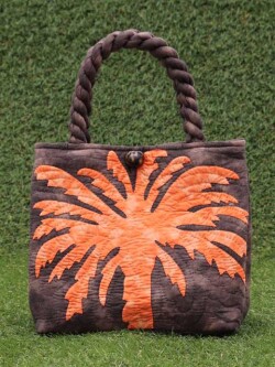 ハワイアンキルトセカンドバッグ　パームツリー