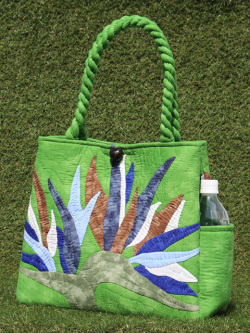 ハワイアンキルトバッグ　バーズオブパラダイス