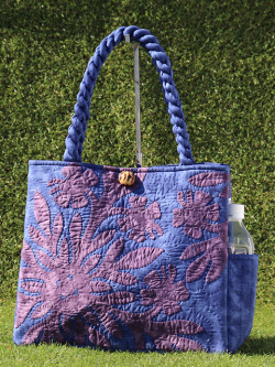 ハワイアンキルトバッグ　ハイビスカス　