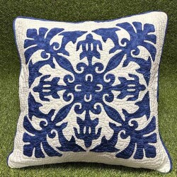 ハワイアンキルトクッションカバー　ドルフィンタートル