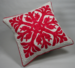 クッションカバー、S、スモールサイズ、フィッシュインコーラル、レッド、ホワイト