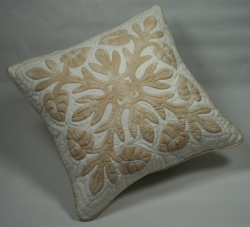 クッションカバー、S、スモールサイズ、アンスリウム、ベージュ、オフホワイト