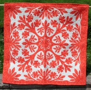 ハイビスカス　オレンジ　オン　ホワイト　(HW18)