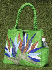 ハワイアンキルトバッグ　バーズオブパラダイス