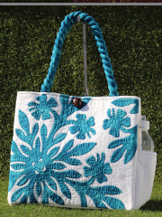 ハワイアンキルトバッグ　ハイビスカス　