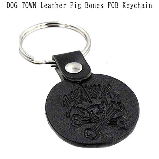 DOG TOWN ドッグタウン DT Leather FOB Key Chain