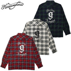 NINE MICROPHONES ナイン CHECK SHIRT L/S 9MC Crew 長袖シャツ