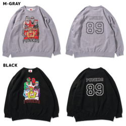 PUNK DRUNKERS パンクドランカーズ［PDSxBLACK PEARLS］バスケ部トレーナー