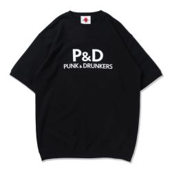 PUNK DRUNKERS パンクドランカーズ P&D半袖トレーナー