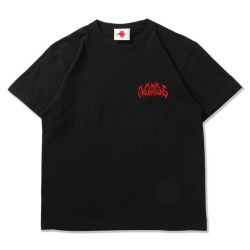 PUNK DRUNKERS パンクドランカーズ メタルロゴ刺繍TEE