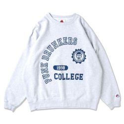 PUNK DRUNKERS パンクドランカーズ へんてこカレッジBIGトレーナー