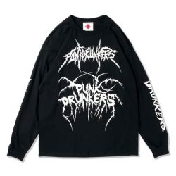 PUNK DRUNKERS パンクドランカーズ メタルロゴいっぱいロンTEE