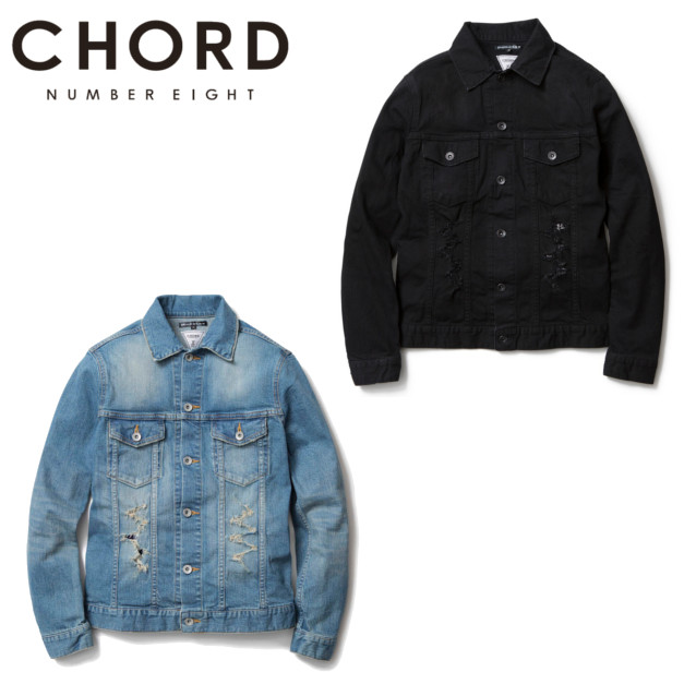 セール50%オフ　CHORD#8 コードナンバーエイト BANDANA DESTROY DENIM JKT ジャケット