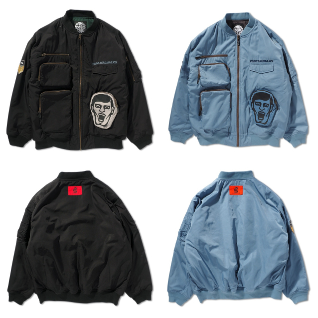 PUNKDRUNKERS パンクドランカーズ ポケットいっぱい MA-1 L PUNK DRUNKERS パンクドランカーズ ポケットいっぱいMA-1.JKT