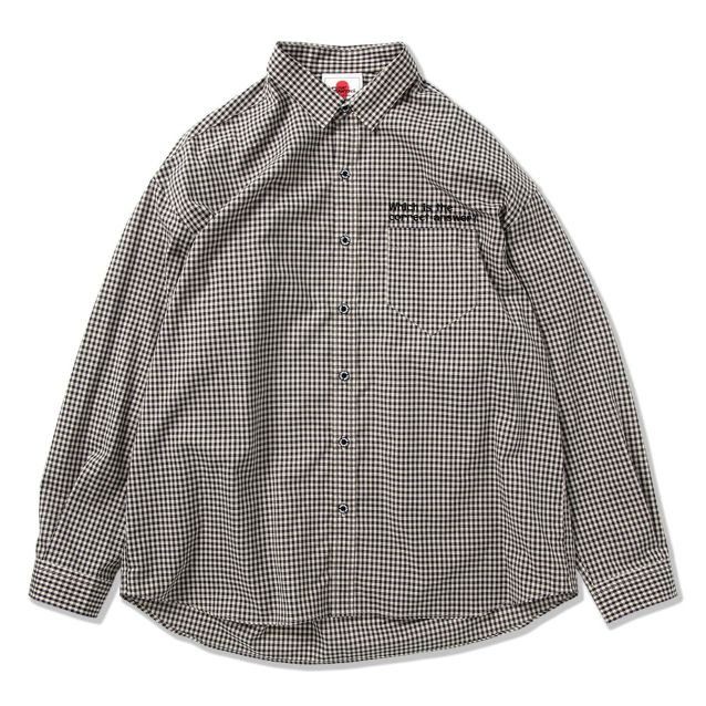 (予約)PUNK DRUNKERS パンクドランカーズ ギンガムチェックイズシャツ【26年3月】入荷予定