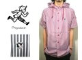 セール50%オフ　PLAY CLOTHS プレイクロース MAGNOLIA HOODED WOVEN SHIRT フード付き ストライプシャツ