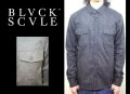 セール50%オフ　BLACK SCALE ブラックスケール SAKER SHIRT 長袖 カッターシャツ