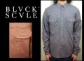 セール50%オフ　BLACK SCALE ブラックスケール GREYSTON 長袖 カッターシャツ