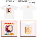 MISHKA ミシカ DESTROY APPLE FRESHNESS TEE