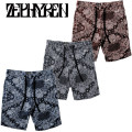 セール50%オフ　ZEPHYREN ゼファレン MODAL PAISLEY SWEAT SHORTS ショーツ