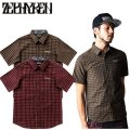 セール50%オフ　ZEPHYREN ゼファレン CHECK SHIRT S/S Charmed SQ tone 半袖シャツ