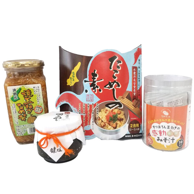 たこめし＆みそ汁＆なめたけ＆のり佃煮セット