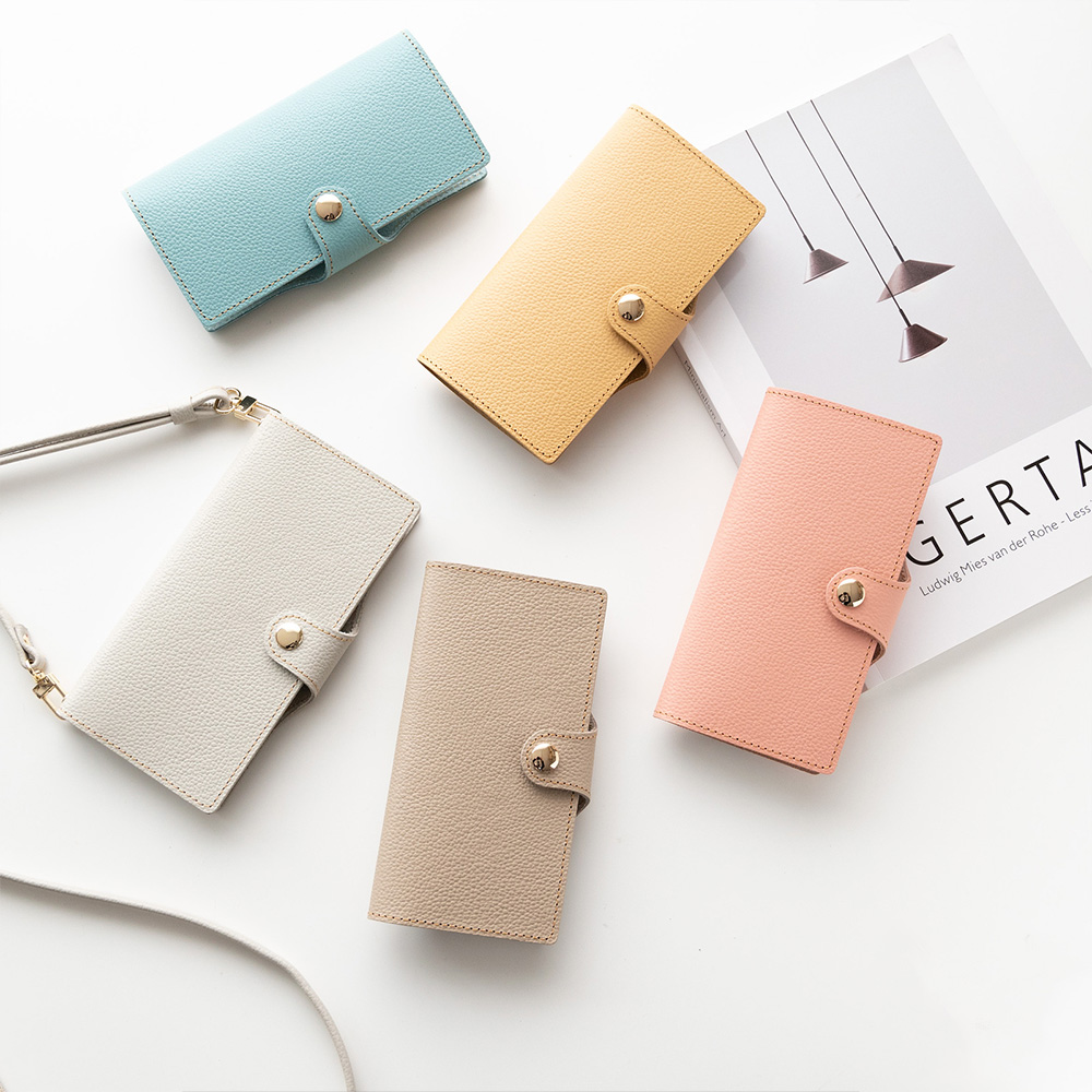 全機種対応 スマホケース 手帳型 ベルト付き 【 new シュリンクレザー 】 本革