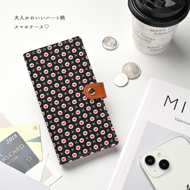 手帳型スマホケースXOXO