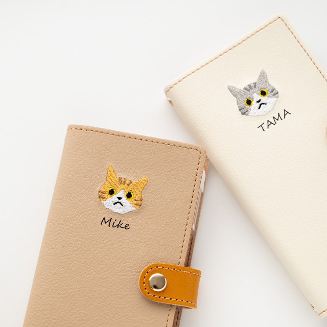 全機種対応 スマホケース 手帳型 【 うちの子 猫 】