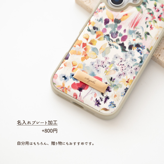 多機種対応 カラーリアケース 【 リバティプリント フェルダ 】