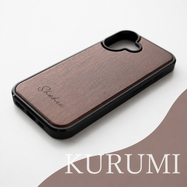 iPhone限定 リアケース 【 ウッド 】