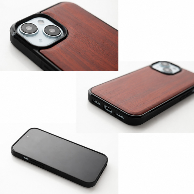 iPhone限定 リアケース 【 ウッド 】