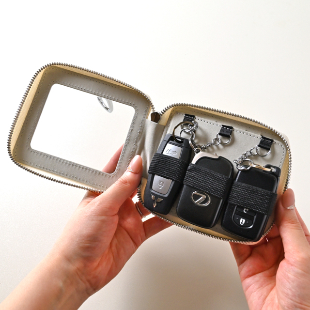 カード収納付きスマートキーケース